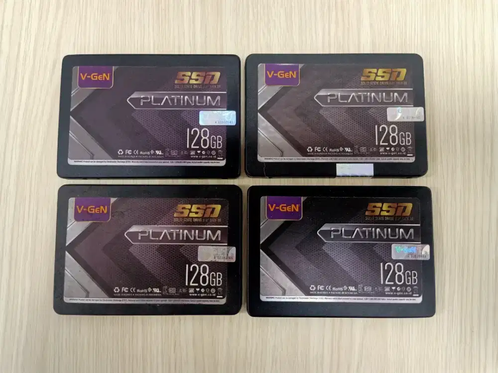 Jual SSD Sata V-Gen 128GB Udah ada Win10 Siap Pakai No Minus