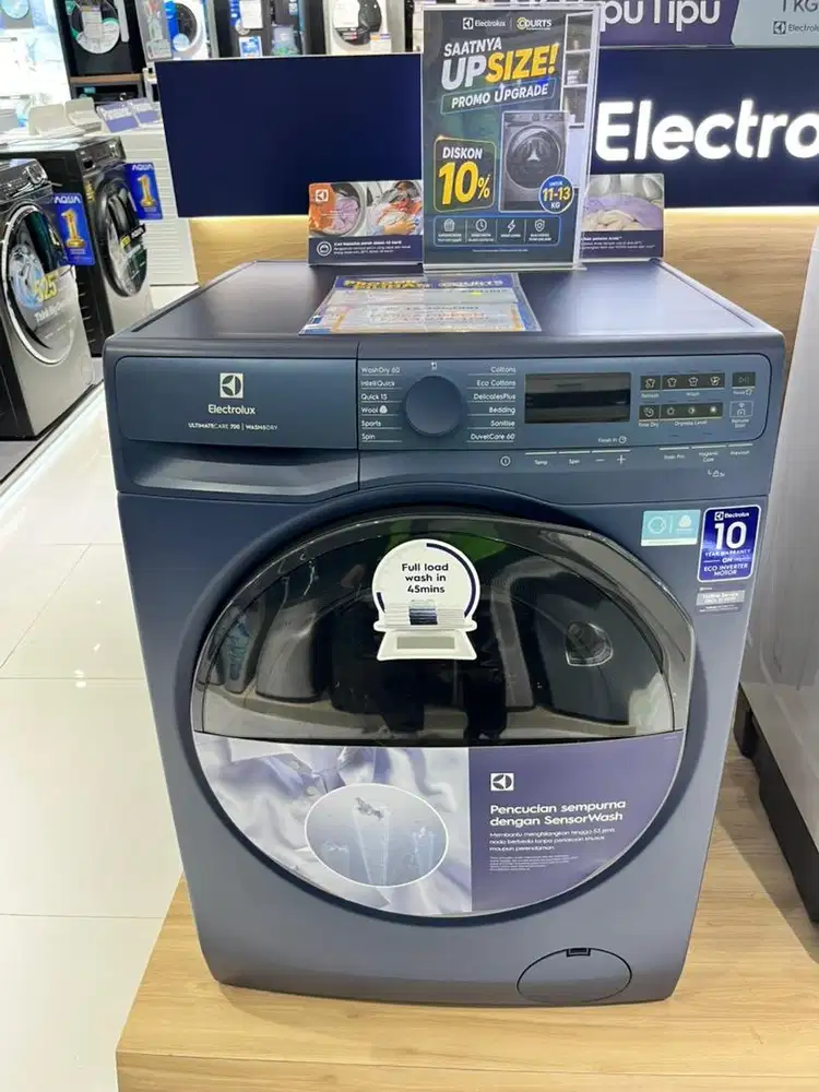 ELECTROLUX WM FRONT LOADING WASH AND DRY 11 KG & 7 KG, BISA CICILAN 0%