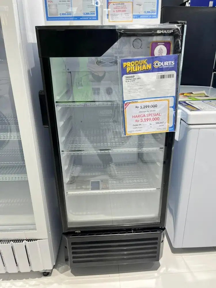 SHARP SHOWCASE 160 L, BISA CICILAN 0%