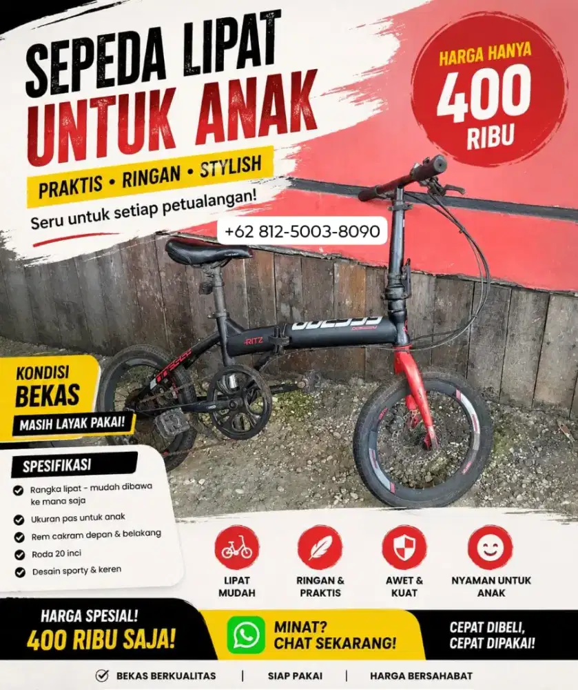 Sepeda lipat  anak