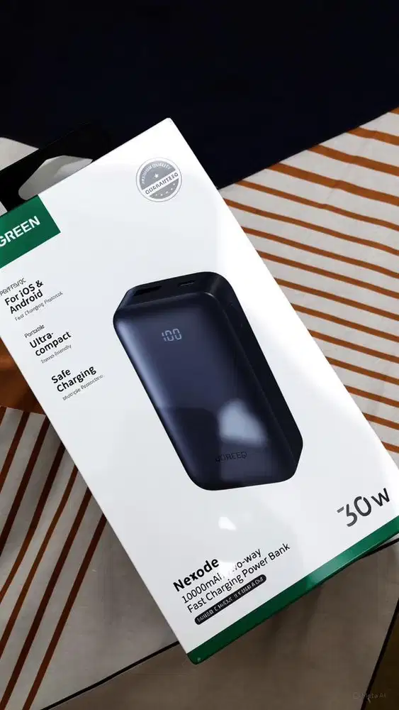 UGREEN Power Bank 10.000Mah PD Type C Fast Charging 30w