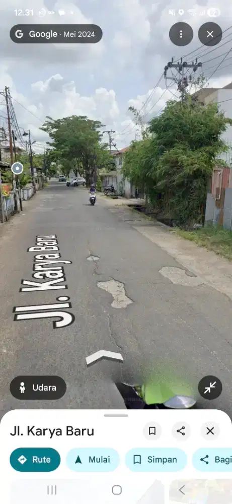 Tanah tepi jalan karya baru purnama ukuran 40 x 60