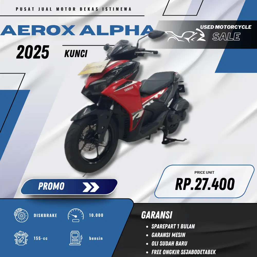 YAMAHA AEROX ALPHA 2025 HARGA TERMURAH(SUKSESMOTOR)