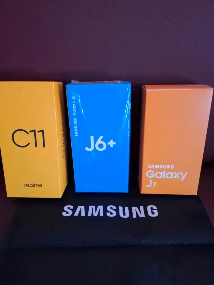 Dus Ori komplit Book HP Samsung Galaxy J7, J6+ dan HP Realme C11