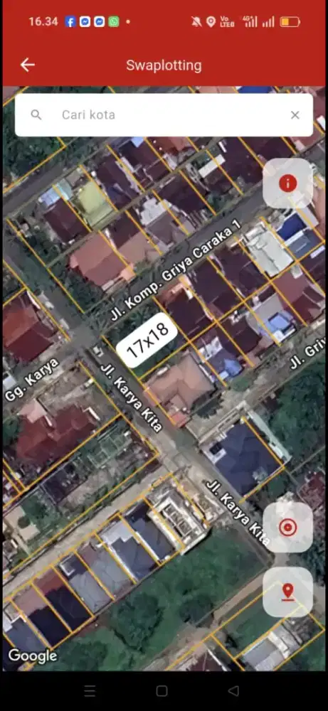Tanah pinggir jalan karya kita paris 2 pontianak