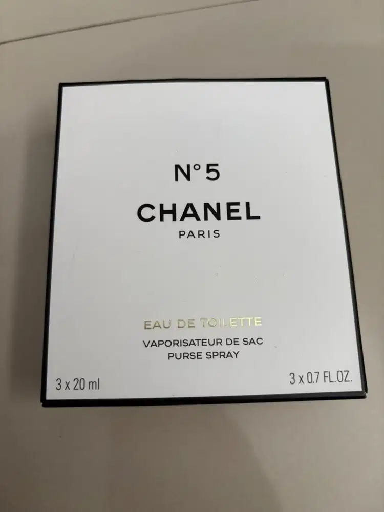 CHANEL N5 Eau de Toilette Purse Spray / Twist & Spray 3x20ml