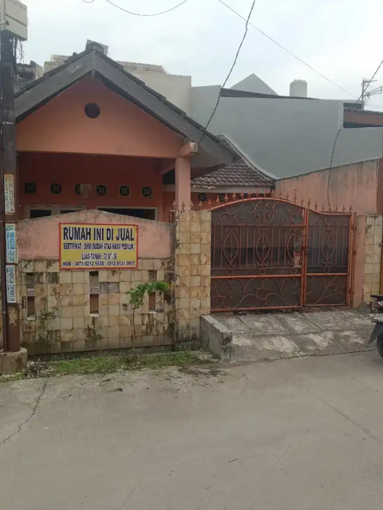 RUMAH Di Jual Pondok Unggu Bekasi 72m 6x12