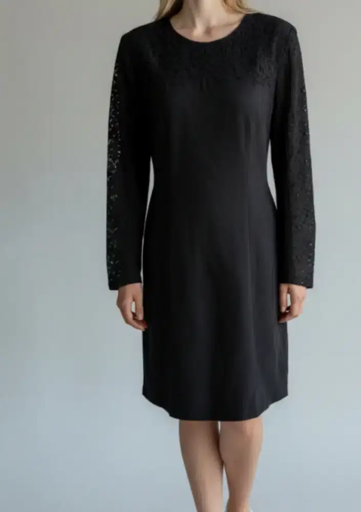 Dress brokat premium branded SISLEY