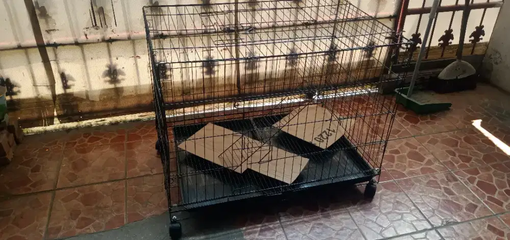 Kandang Kucing XXL 1 Tingkat + Roda