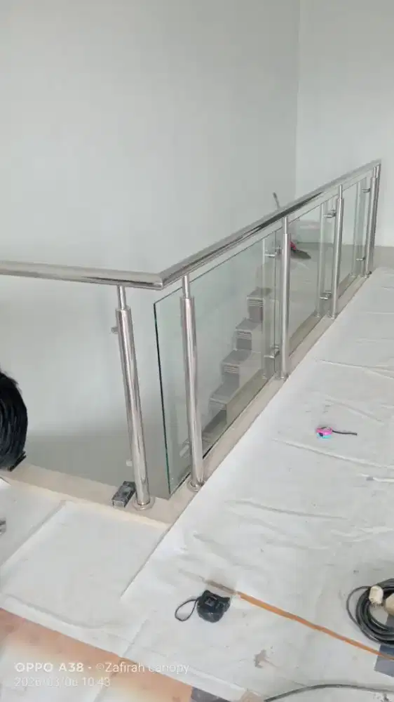 Balkon stainless kaca zfc