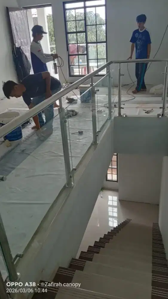 Balkon stainless kaca zfc