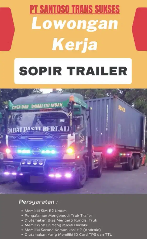 SOPIR TRAILER PERAK DAN TELUK LAMONG