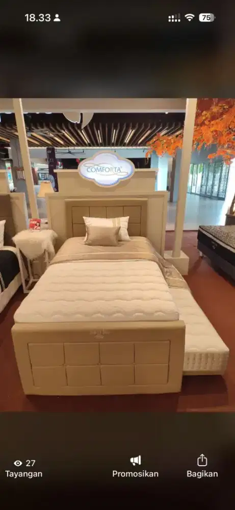 Promo Cicilan Bunga 0% Tenor 12bulan Kasur Comforta Junior Duo 120x200