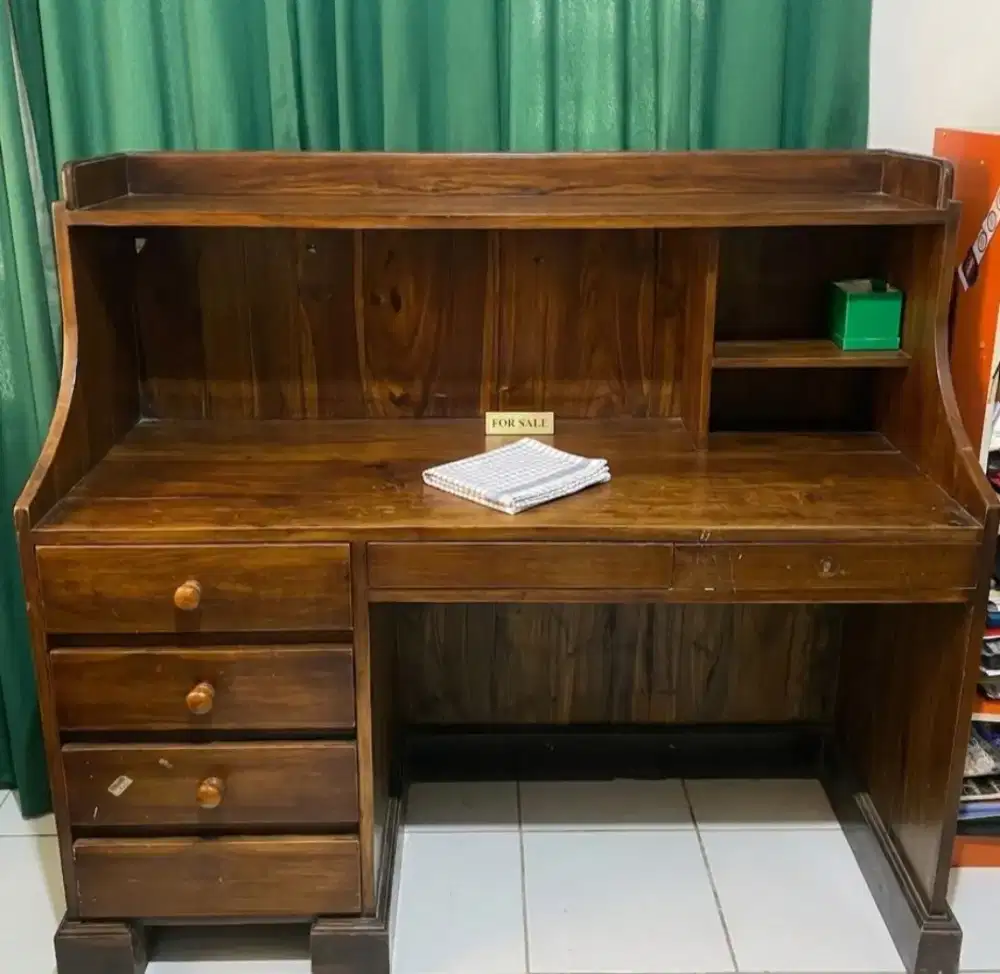 Dijual meja belajar jati sangat kokoh