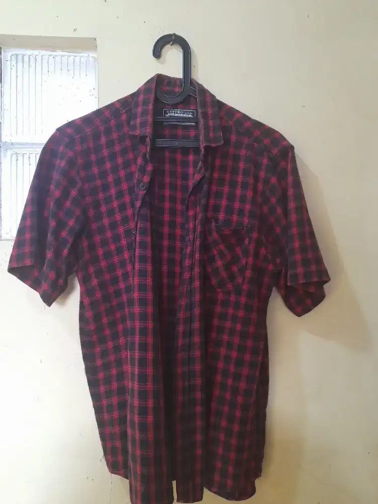 Kemeja flannel casual size M