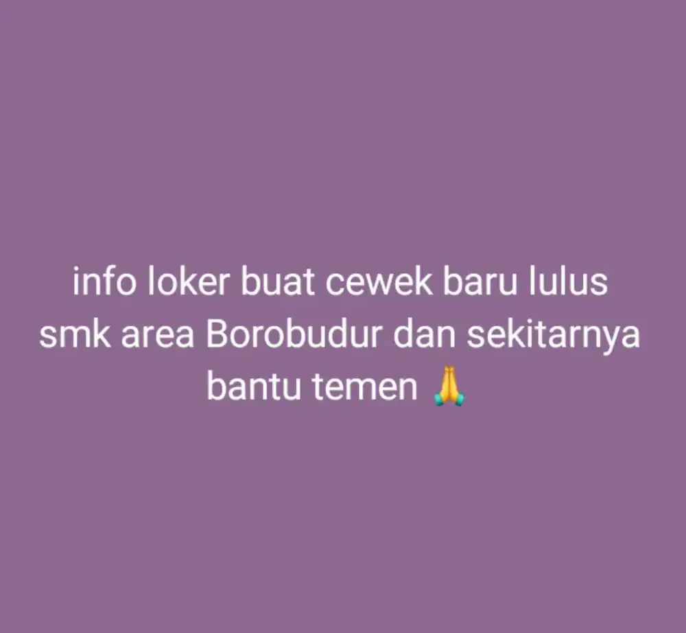 cari pekerjaan buat cewek fresh graduate