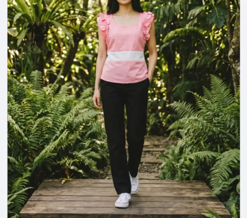 Atasan adem pink