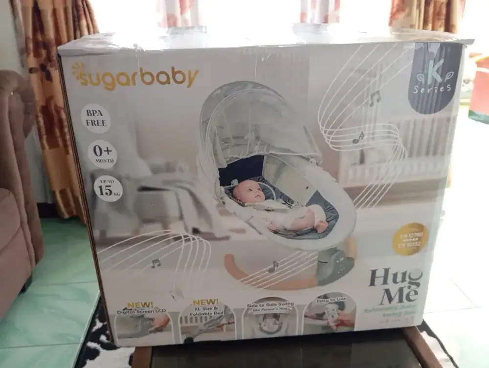 BOUNCER SUGARBABY HUG ME K-SERIES (WOOD-WARNA KAYU)