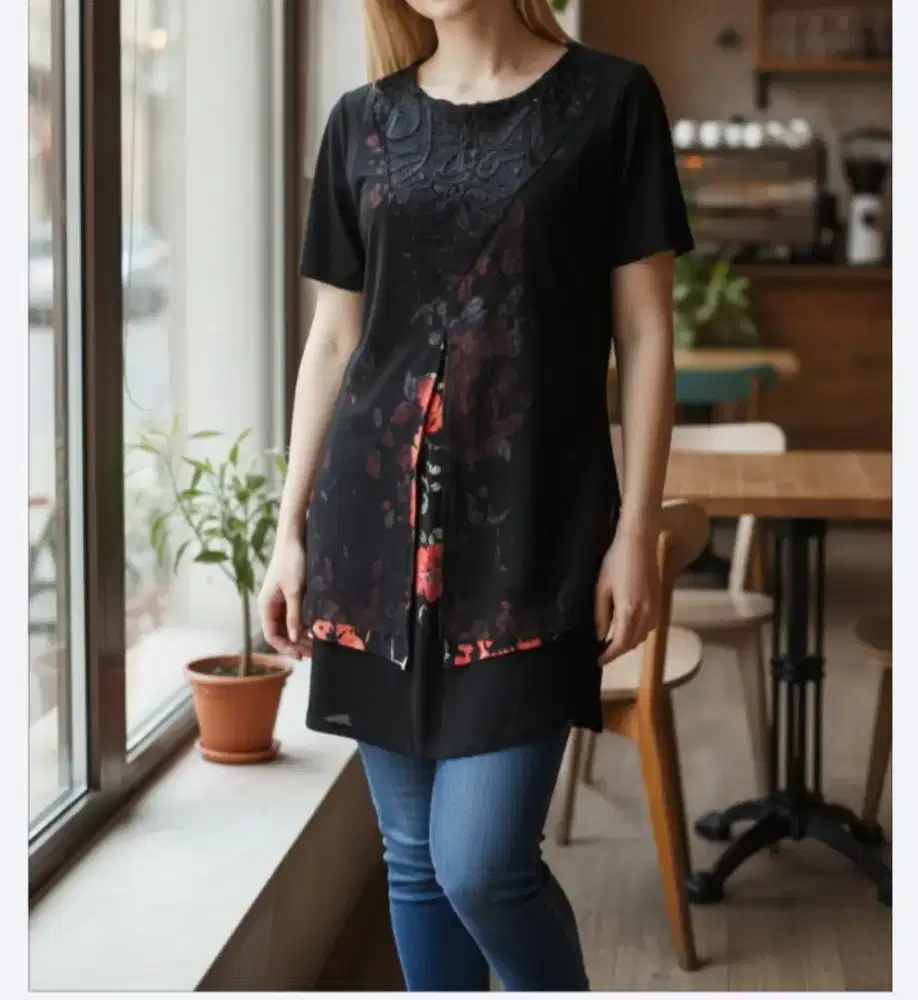 Tunik brokat adem
