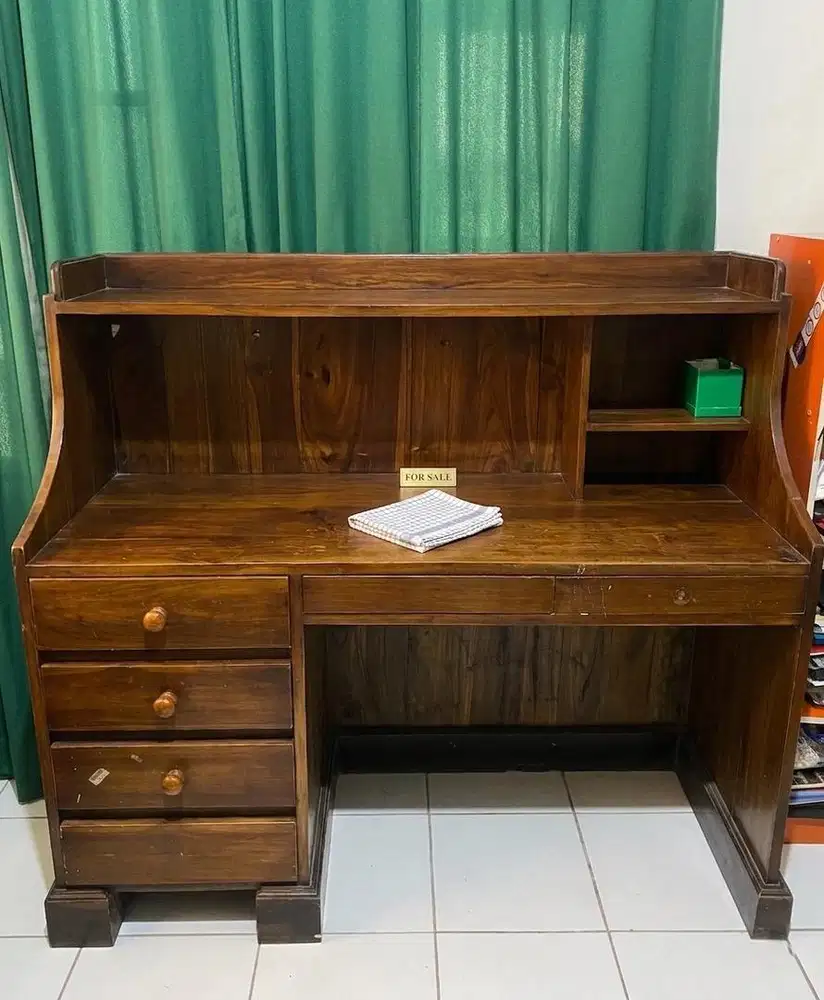 Meja Belajar Kayu Jati