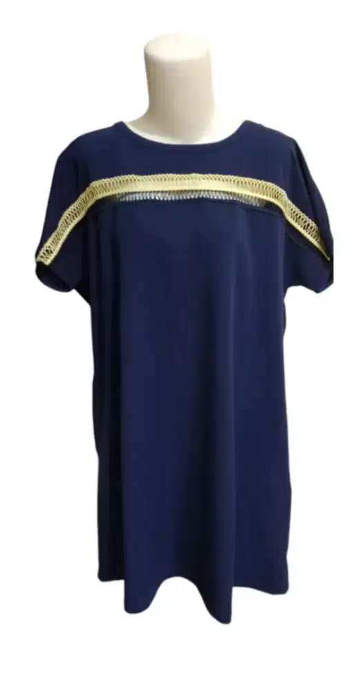 Tunik navy bahan adem