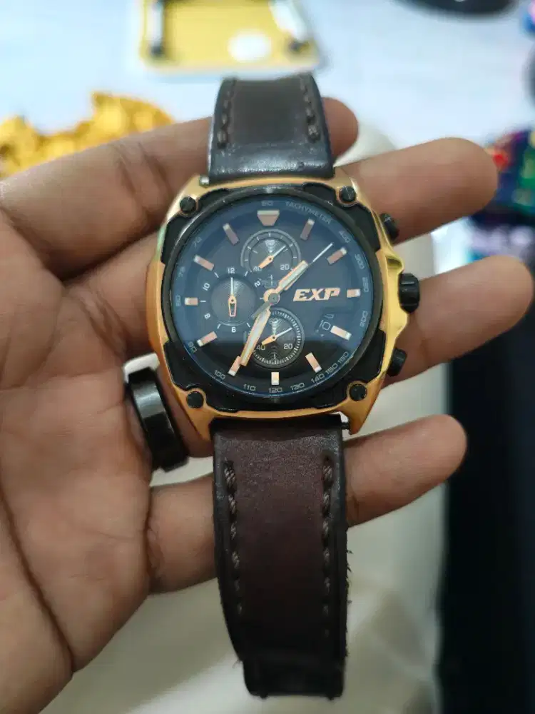 Jam tangan expedition E6835 strap kulit