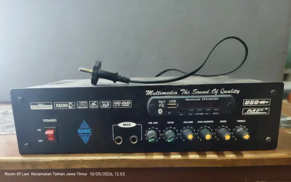 Power Amplifier Aktif Stereo Tiger + Subwoofer