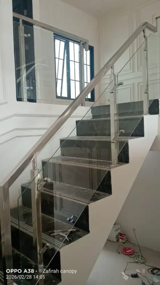 Balkon stainless kaca zfc 10