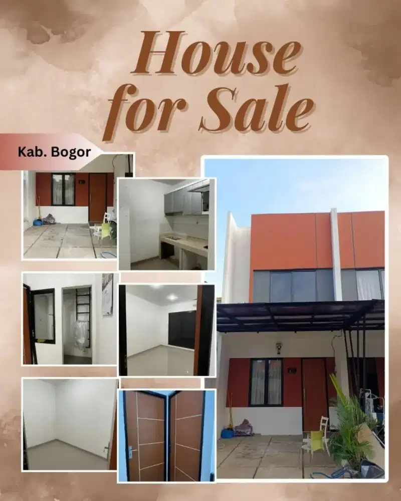 Di Jual Rumah Tinggal 2 Lantai - Akses dekat Stasiun KRL, bebas Banjir