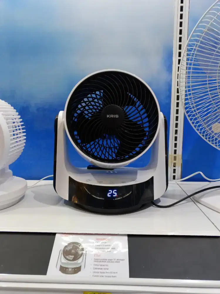 TABLE FAN 9inch TOUCH WHITE BLACK