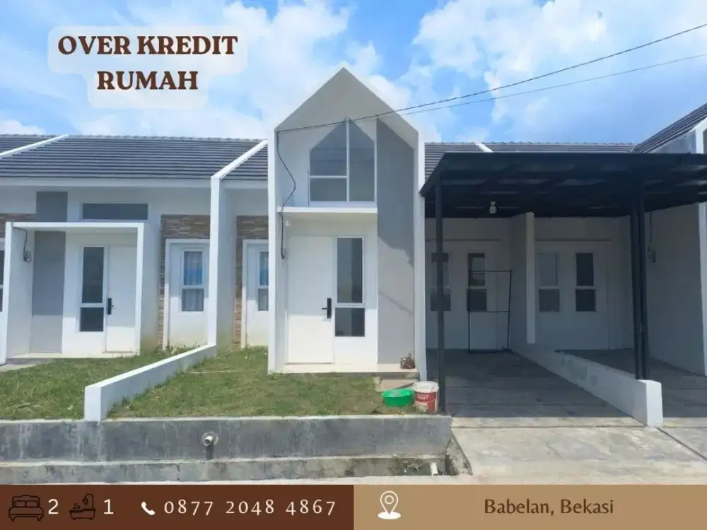 Jual Rumah Over Kredit di Babelan Bekasi 69JT dkt Tol Tarumajaya