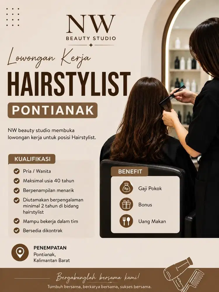 LOWONGAN KERJA HAIRSTYLIST