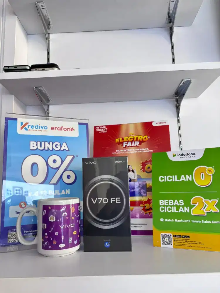 vivo v70 FE cicilan menggunakan homd credit cukup ktp aja
