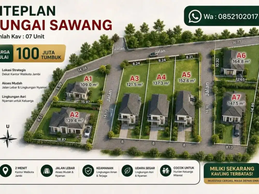 Sebidang Tanah Simpang 3 Purnama Kota Baru