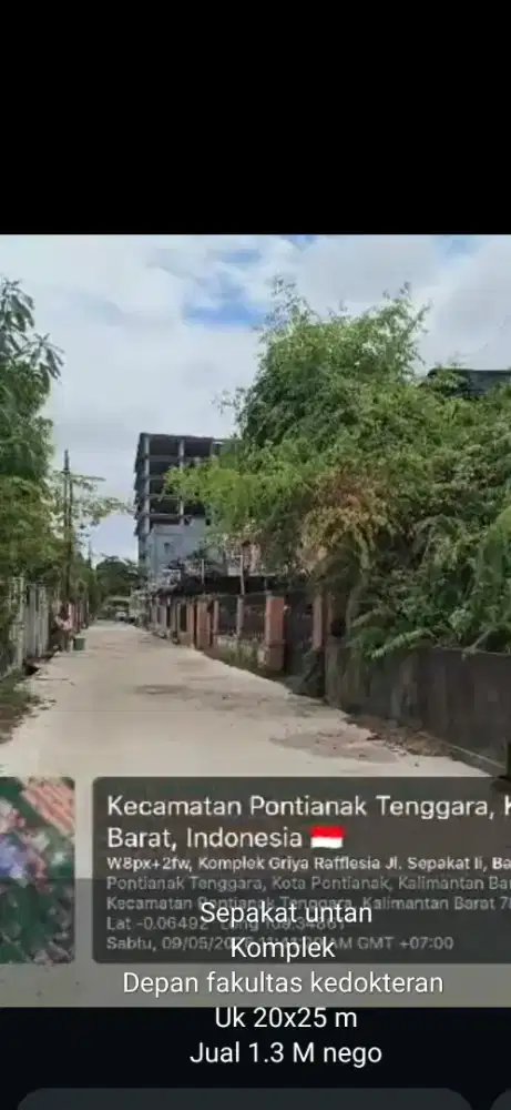 Tanah sepakat 2 untan depan fakultas kedokteran