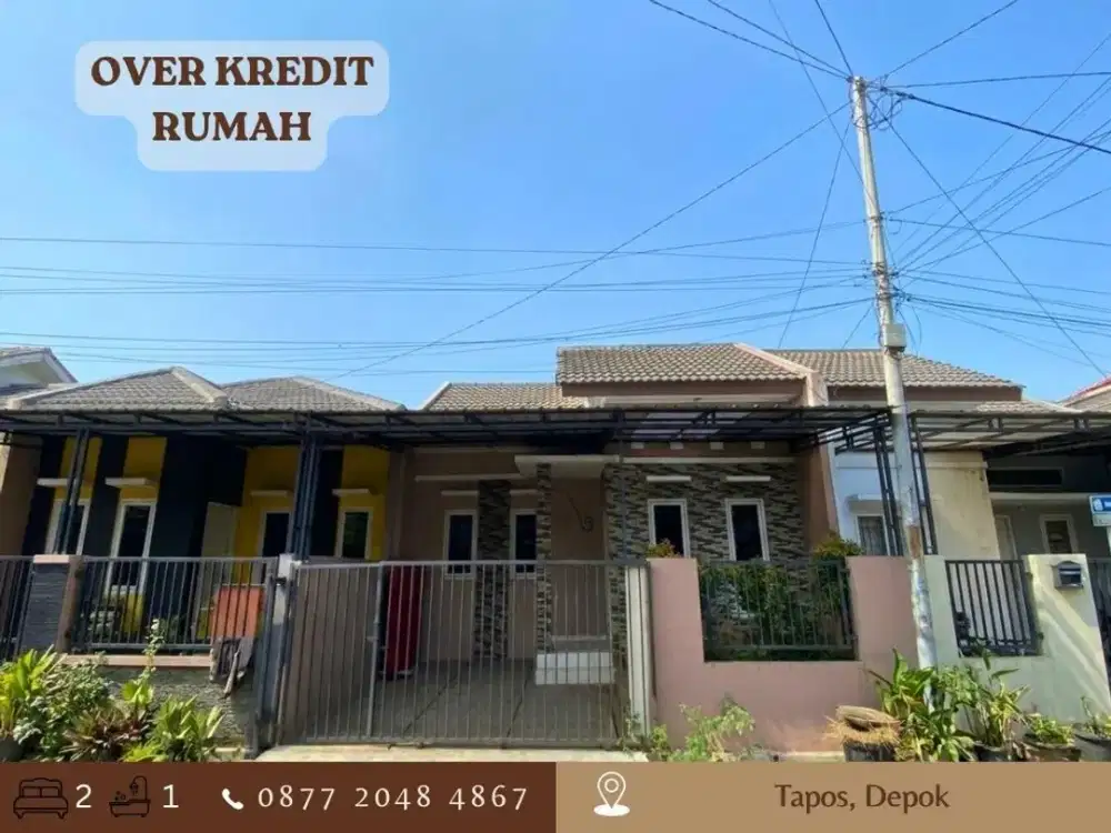 Jual Take Over Rumah 83JT di Tapos Depok dkt Tol Cimanggis