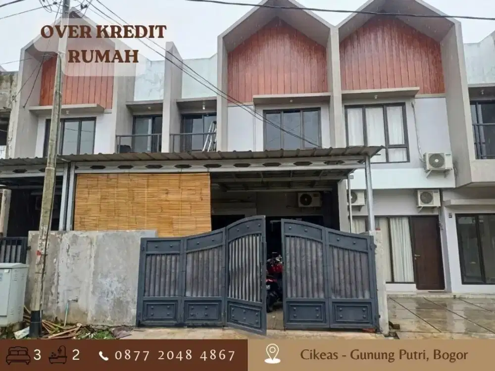 Jual Over Kredit 2LT 89JT dkt Tol di Cikeas Gunung Putri Bogor