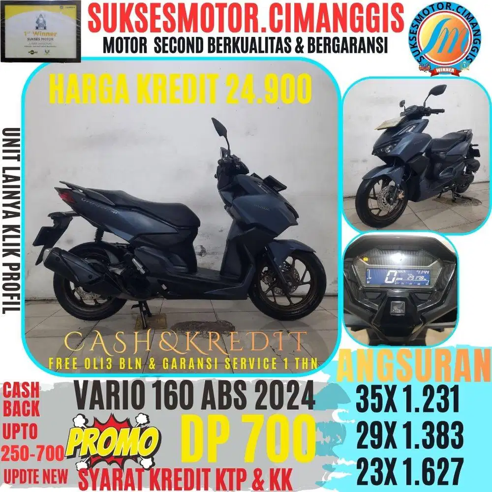VARIO 160 ABS PROMOTERMURAH CASHBACK UPTO700RB BERGARANSI SERVICE