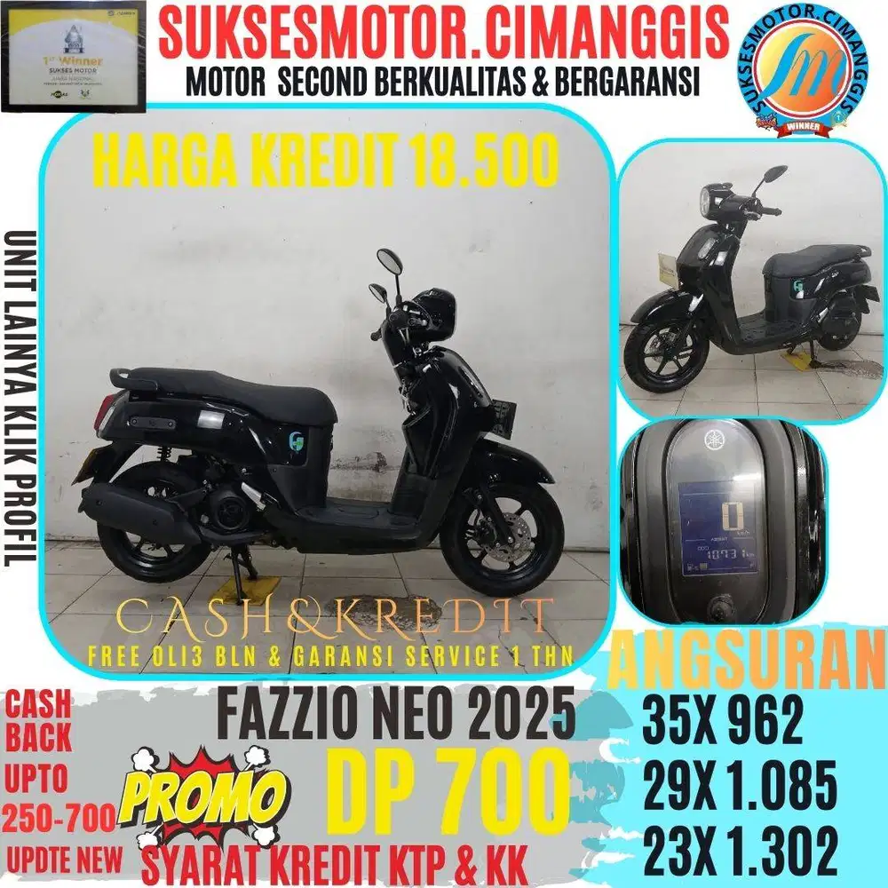 FAZZIO NEO PROMOTERMURAH CASHBACK UPTO700RB BERGARANSI SERVICE