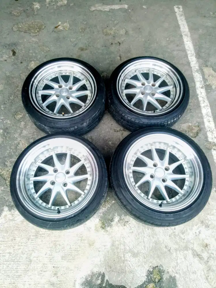 Velg Bekas HSR  R16 PCD 4x100 lebar 8/9 ET 25/30