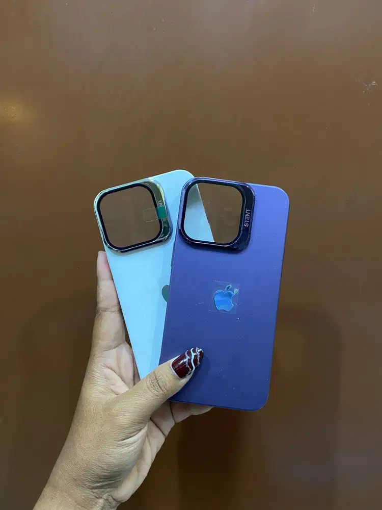 Hardcase Metalic Doff With Stand Window Lens iPhone 13 Pro