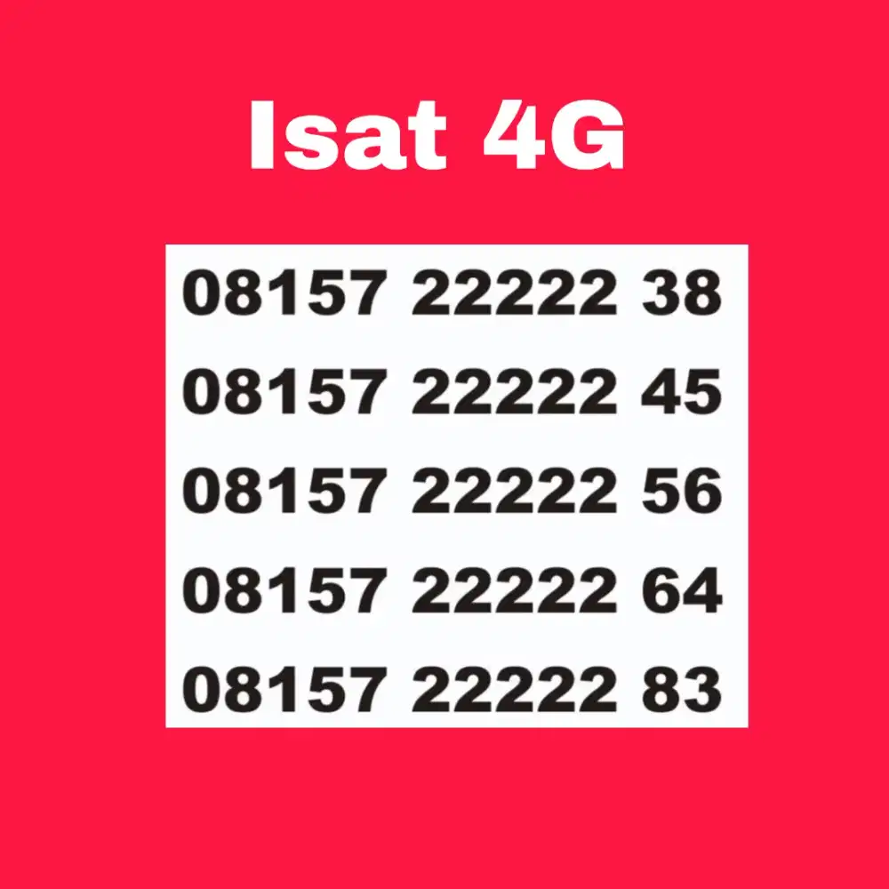 Nomor cantik indosat panca 22222