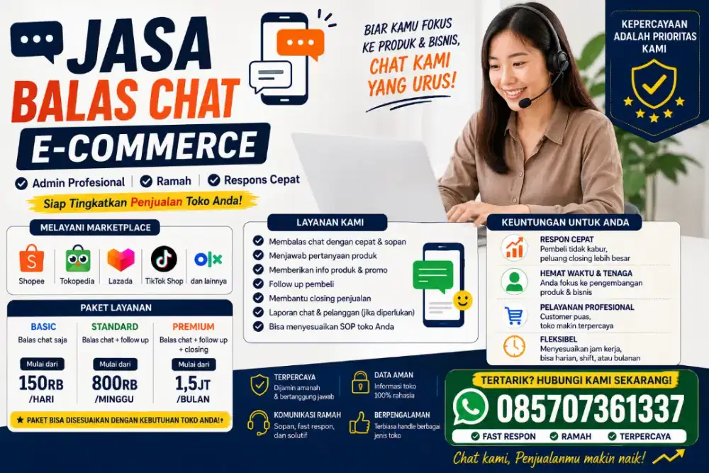 JASA BALAS CHAT e-commerce