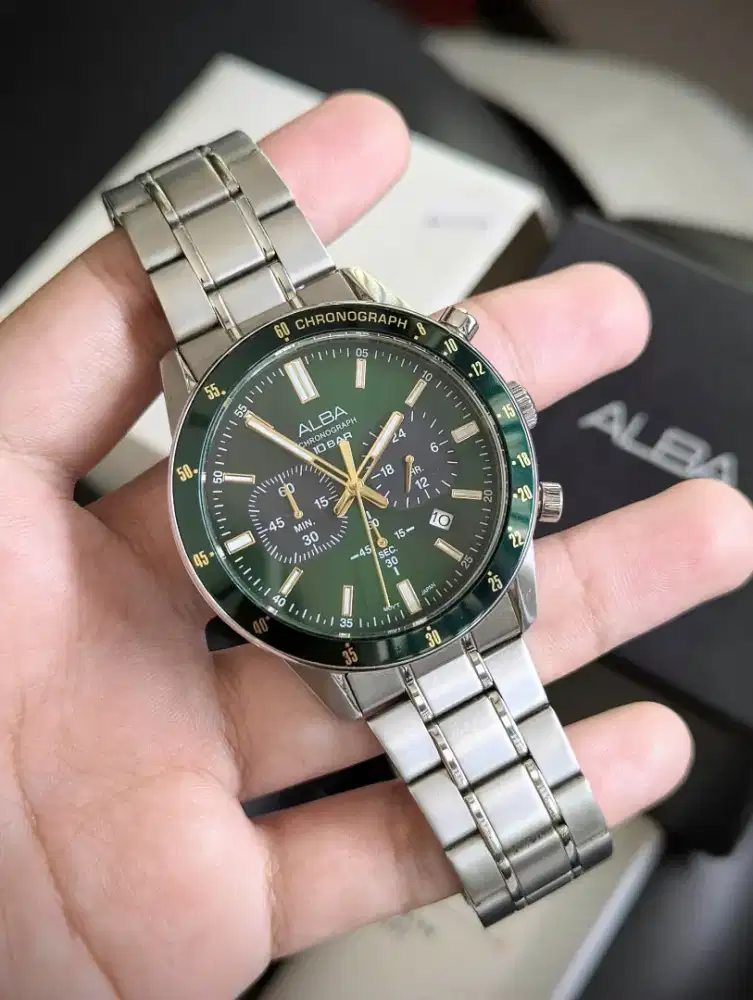 Jam Seiko Alba Chronograph AT3J17X1 Original