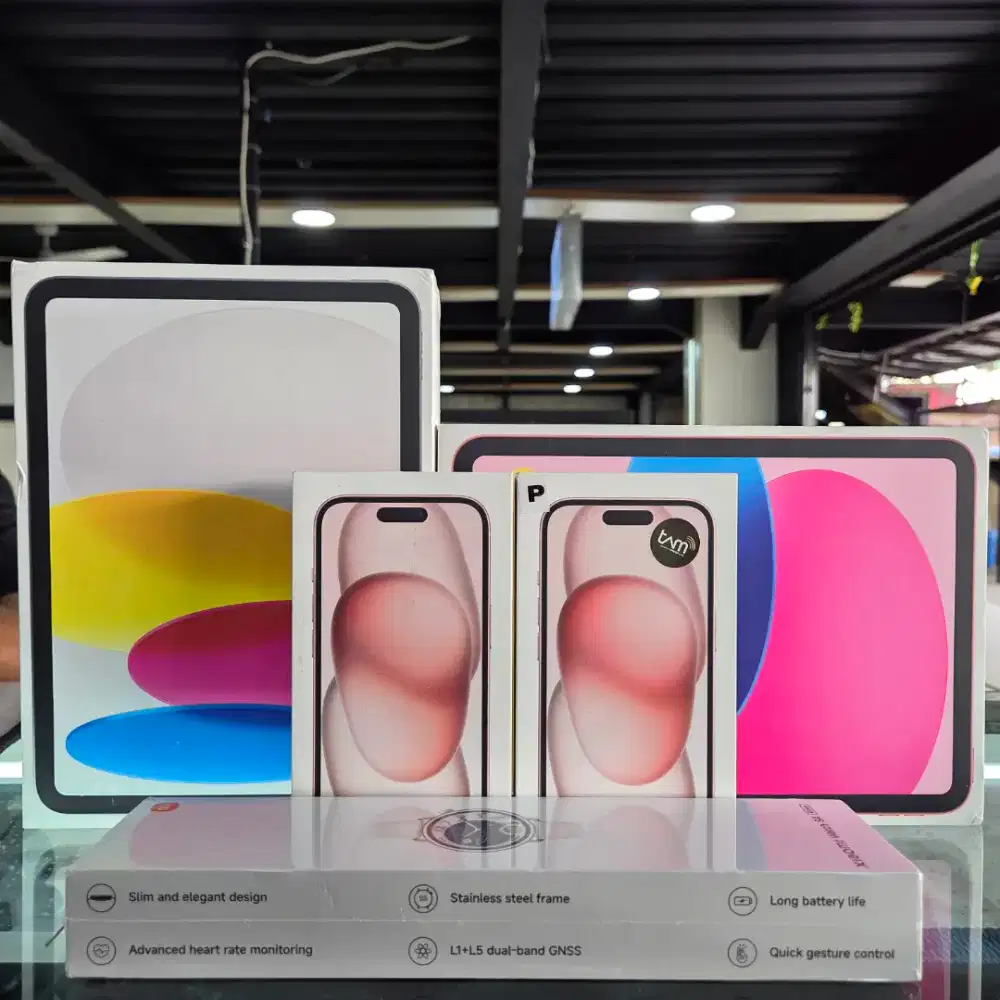 Baru iPhone 15 pink - hitam 128 GB iBox dan tipe lainnya