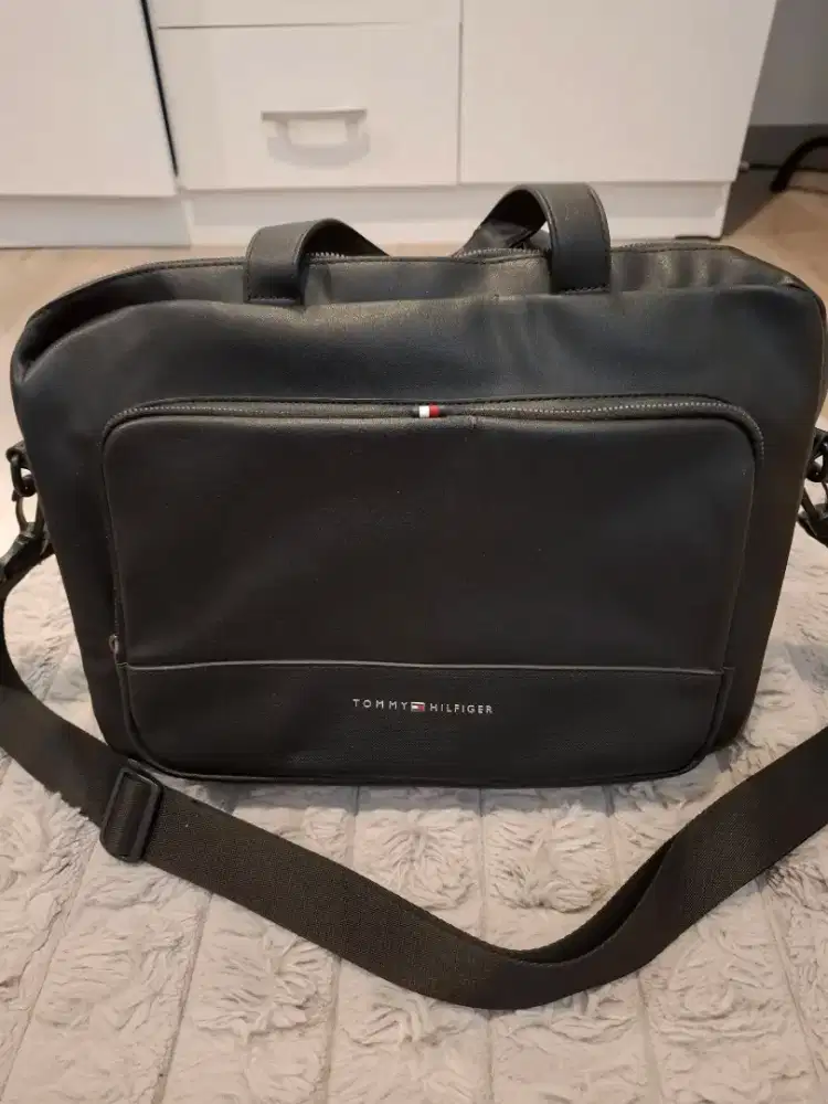 Tommy Hilfiger Mens Th Essential Slim Computer Bag, Tas Laptop