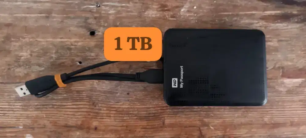 Jual Hardisk Eksternal WD My Passport 1 TB (normal)