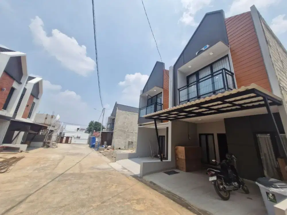 Rumah Baru 2 Lantai Lokasi Strategis Dekat LRT dan Toll Cibubur Fee Biaya SHM 3 KT