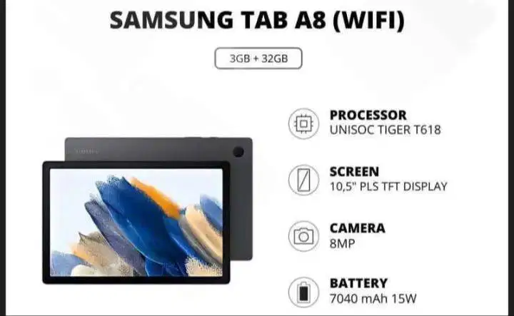 Jual Samsung tab A8 second wifi only