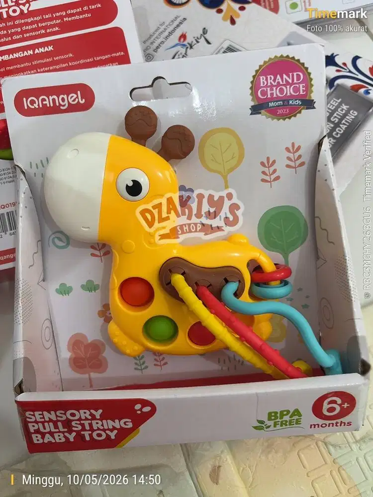 Sensory pull string baby toy - 1Qangel